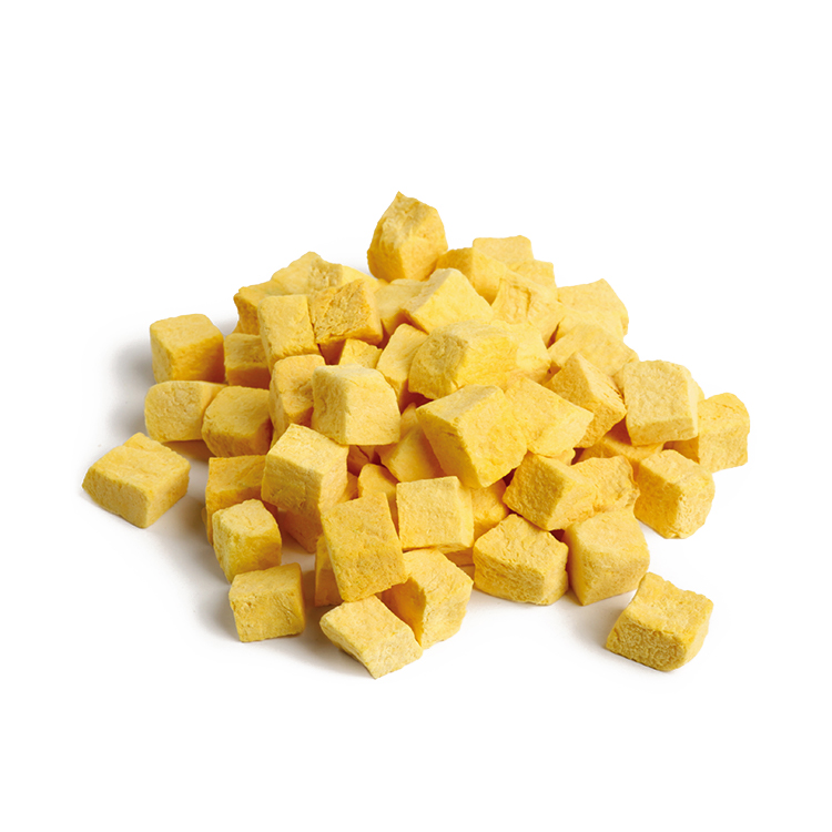 Freeze-dried pumpkin particles