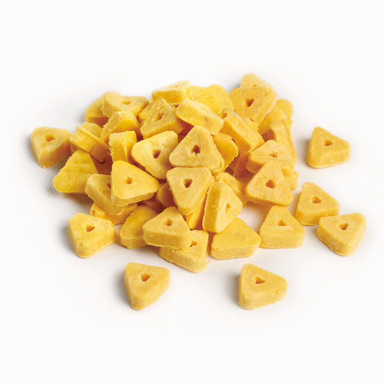 Freeze-dried triangle egg yolk